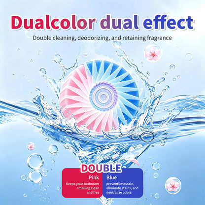 Calmsho Dual-Color Toilet Bowl Cleaner - 2-in-1 Clean & Deodorize