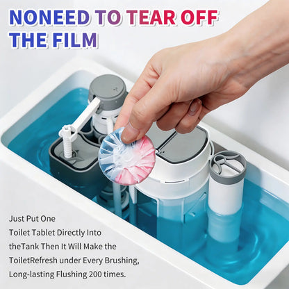 Calmsho Dual-Color Toilet Bowl Cleaner - 2-in-1 Clean & Deodorize